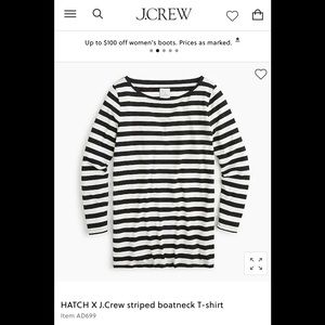 HATCH X JCREW Boatneck Striped Shirt